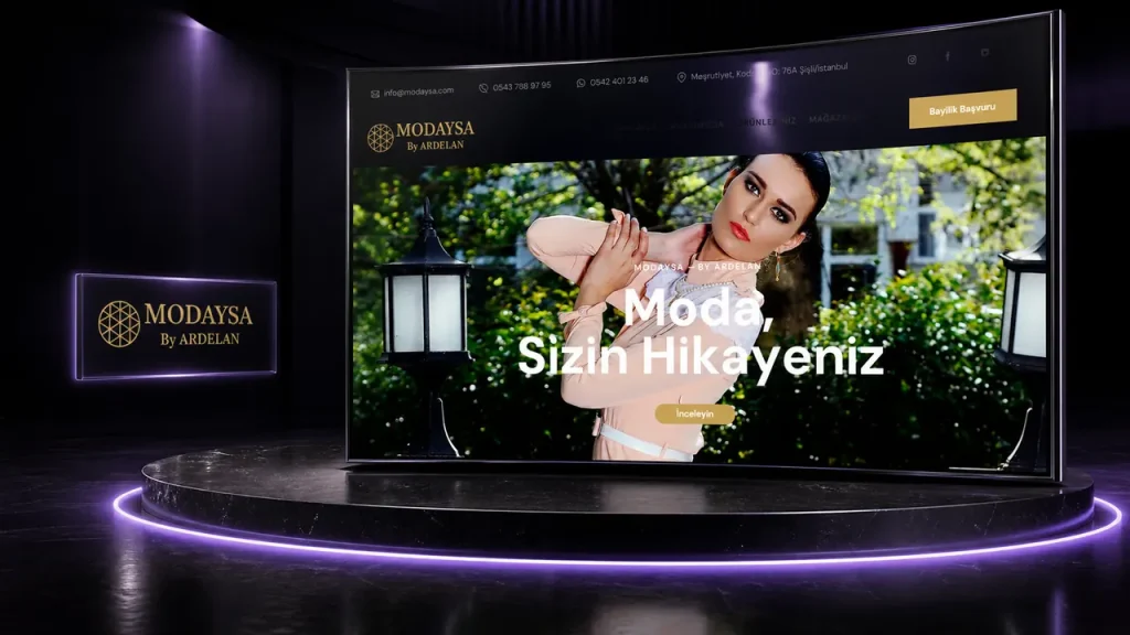 Modaysa web sitesi tasarımı