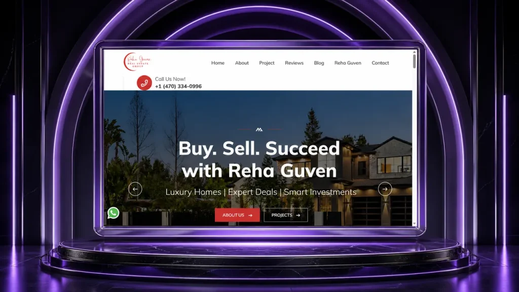 Reha Güven web sitesi tasarımı