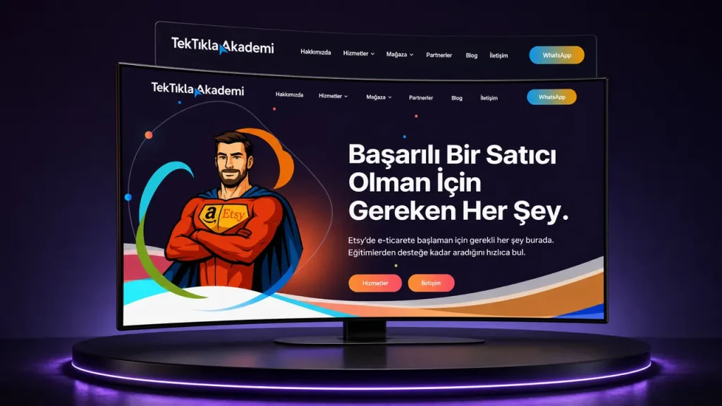 Tek Tıkla Akademi web sitesi tasarımı